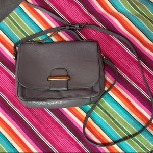 Cute gray Fossil crossbody purse!